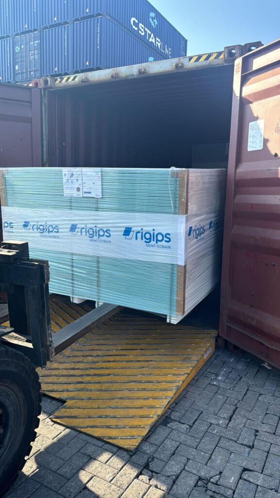 How to Load Gypsum Board into Containers